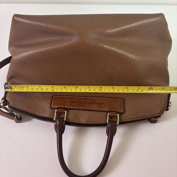 Vintage Dooney & Bourke Florentine Vachetta Brown Leather Large Juliette Satchel - Picture 11 of 16